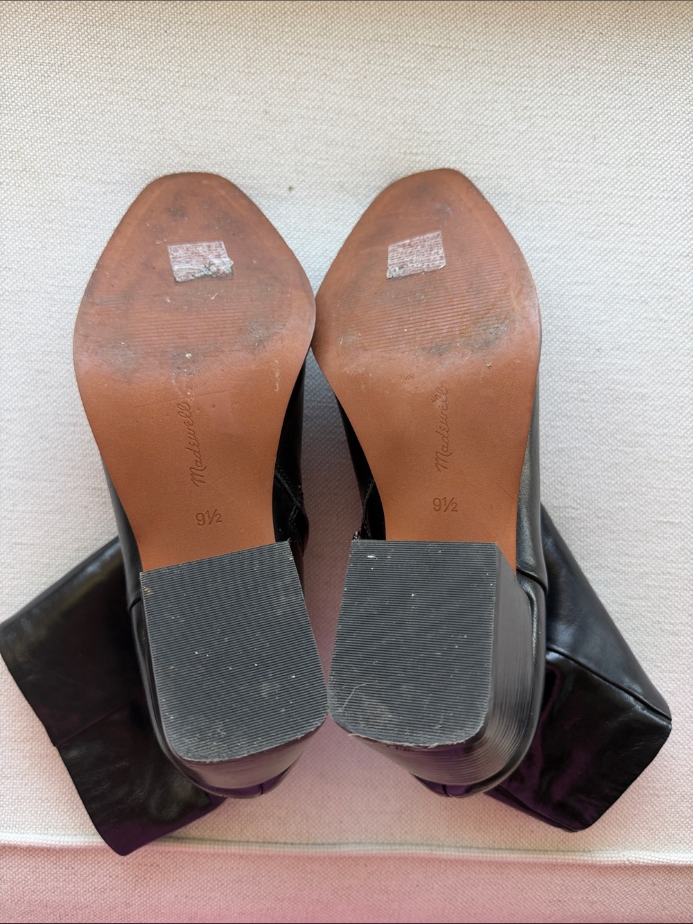 Madewell Classic Black Leather Women's Ankle Boots - Picture 10 of 10
